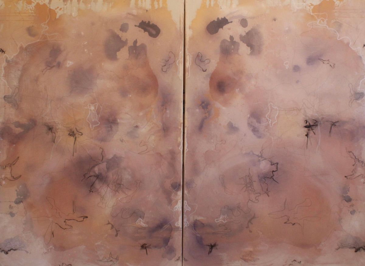 Desert Dreamscape Diptych — artwork by Livia Dualis